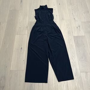 Athleta Brooklyn Heights Wide Leg Jumpsuit Black Size 4 Work Travel